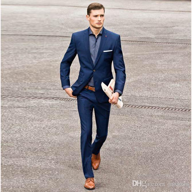 Summer Navy Blue Men Suits 2019 Wedding Suits For Men Gentle Male .