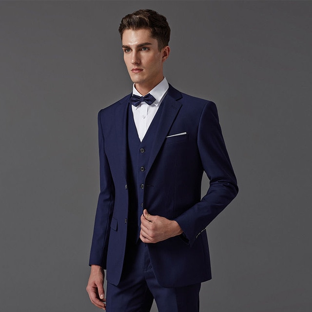 Custom Made Dark Blue Men Suit, Tailor Made Suit, Bespoke Light .