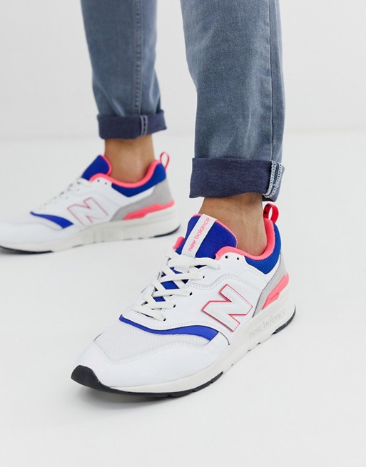 New Balance 997 Pink And White Sneakers | AS