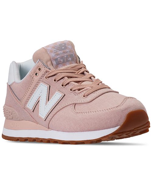 New Balance Women's 574 Gingham Casual Sneakers from Finish .