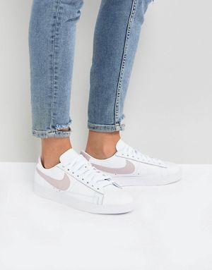 Nike Blazer Trainers In White And Pink | Nike, Lenkkar