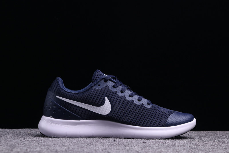 Comfortable Nike Free Run 6. 0 Navy Blue White Mens Running Shoes .