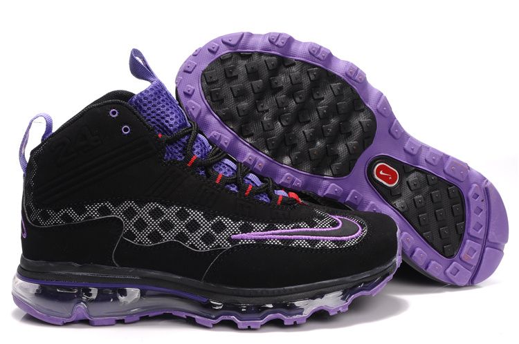 Nike Womens Griffeys Air Max Jr Black Purple Ken Griffey Shoes .
