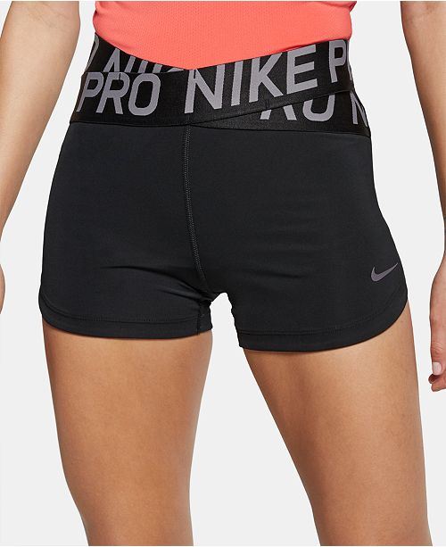 Nike Women's Pro Crossover-Waistband Shorts & Reviews .