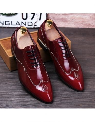Luxury Brand Men Oxfords Shoes Pointed Toe Genuine Leather Dress .