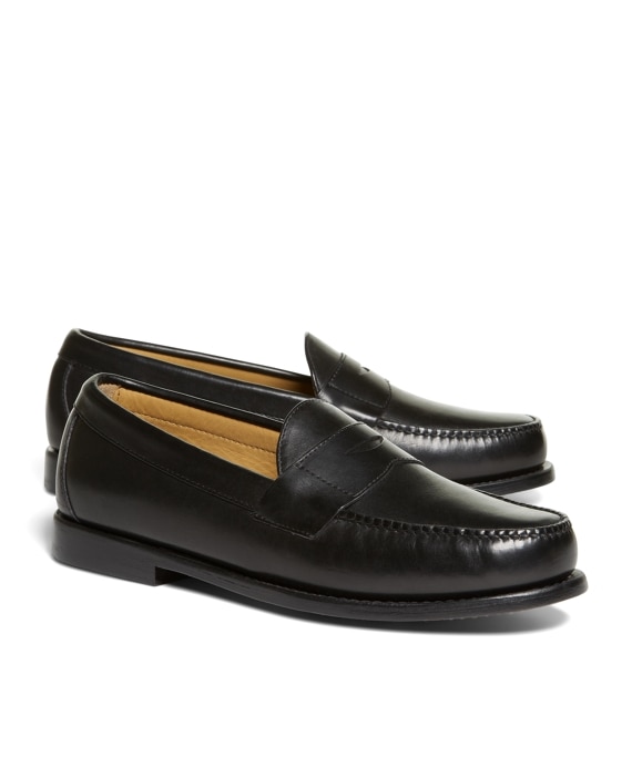 Men's Classic Calfskin Penny Loafers | Brooks Brothe