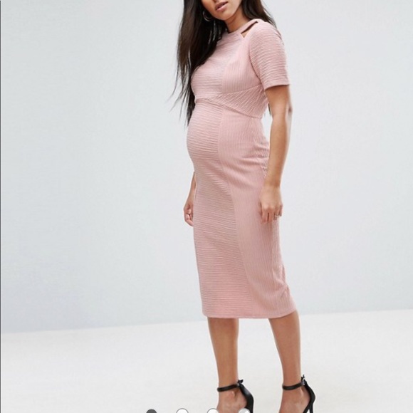 ASOS Maternity Dresses | Nwt Pink Nude Dress With Cut Outs | Poshma