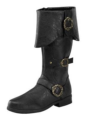 Deluxe Pirate Boots Men black | Pirate boots, Mens pirate boots .