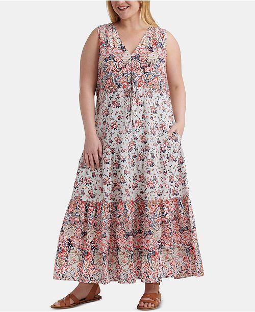 Lucky Brand Plus Size Cotton Chloe Maxi Dress & Reviews .