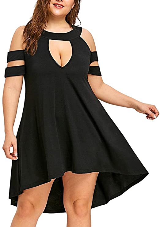 Amazon.com: Aurorax Women Dresses Plus Size,Sexy Cold Shoulder .