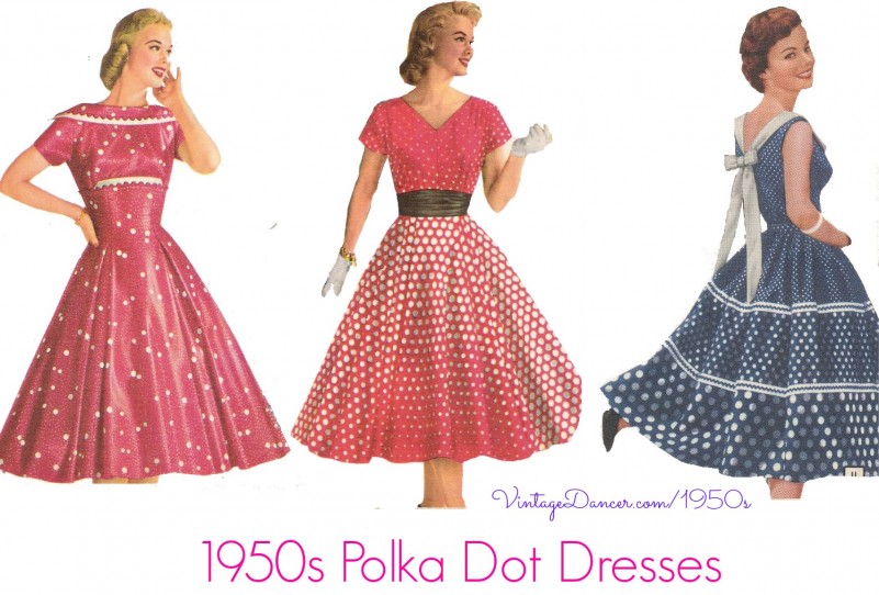 Polka Dot Dresses: 20s, 30s, 40s, 50s, 6