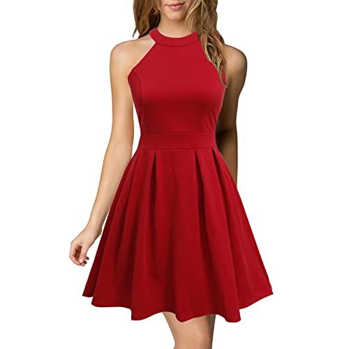 Red Short Dresses: Amazon.c