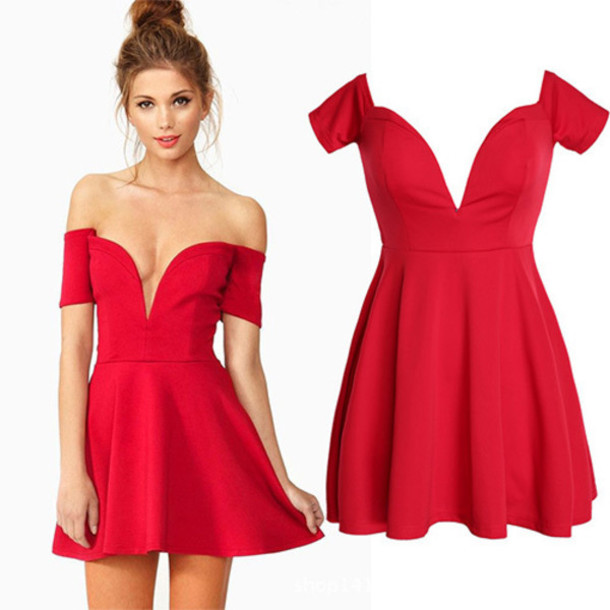 sexy party dresses, party dress, clothes, red dress, skirt .