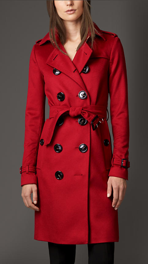 Burberry Cashmere Trench Coat, $2,595 | Burberry | Lookastic.c