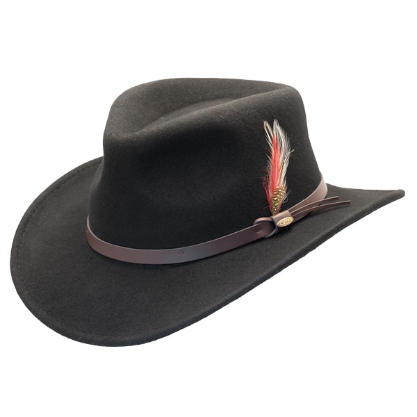 Scala | Crushable Wool Felt Outback Hat | Hats Unlimit