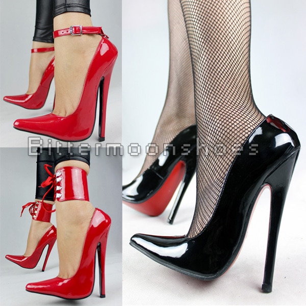 Plus Size 36 45 18cm Sexy Thin High Heels Women Pumps Thin Heels .
