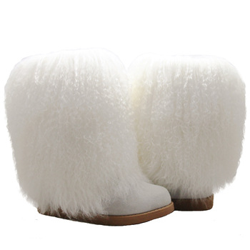 Tpr Sole For Traction On Slippery Streets Sheepskin Boots Women .