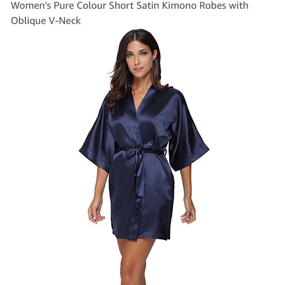 the bund Intimates & Sleepwear | Blue Silk Robe | Poshma
