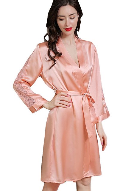 OEM Private Label 100% Real Silk Robes Women's Two-Pieces Luxury .