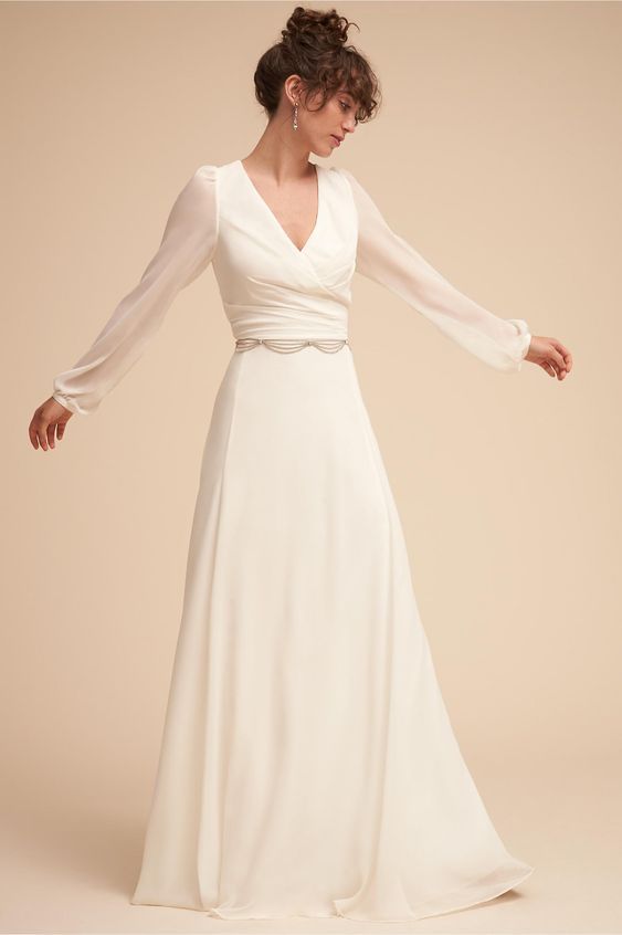 20 Simple Fall Wedding Dresses for the Bride | Who What We