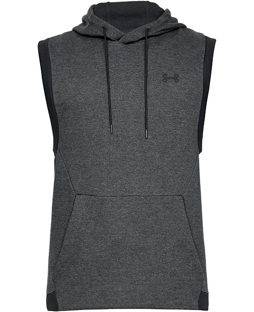 Under Armour Men's Unstoppable Double Knit Sleeveless Hoodie .