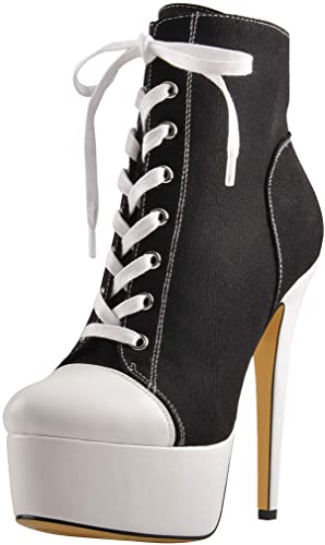 Amazon.com | onlymaker Women's Platform High Heel Sneaker Boots .
