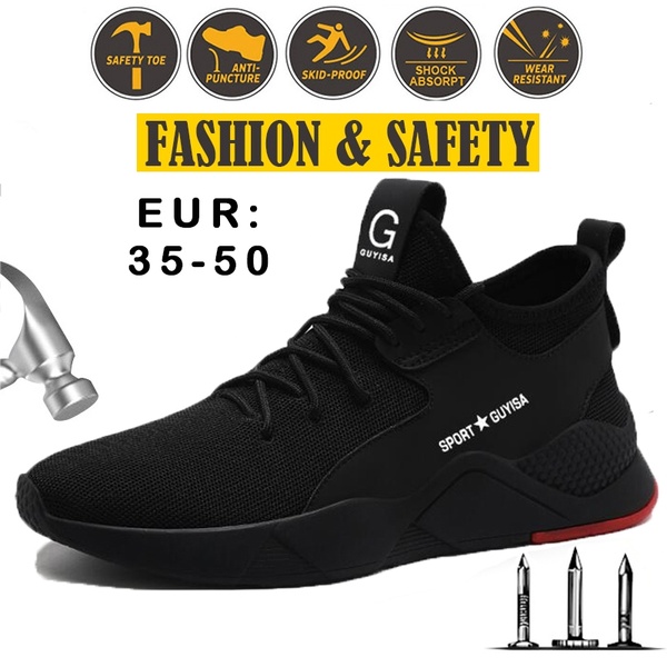 2019 New Fashion Steel Toe Shoes Kevlar Fiber Safety Shoes .