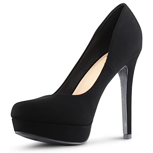 Black Stiletto High Heels: Amazon.c