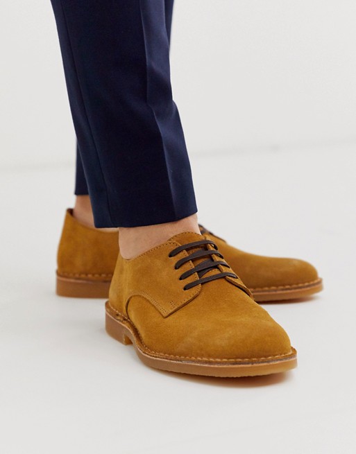 Selected Homme suede shoes in tan | AS