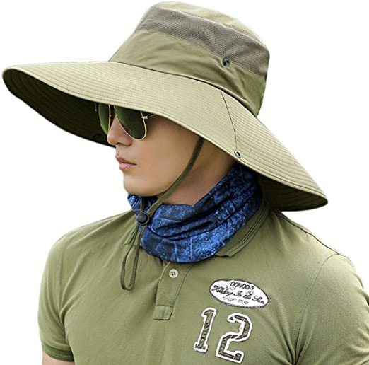 Amazon.com: Men Sun Hat Wide Brim Fishing Cap,Large Head Oversize .