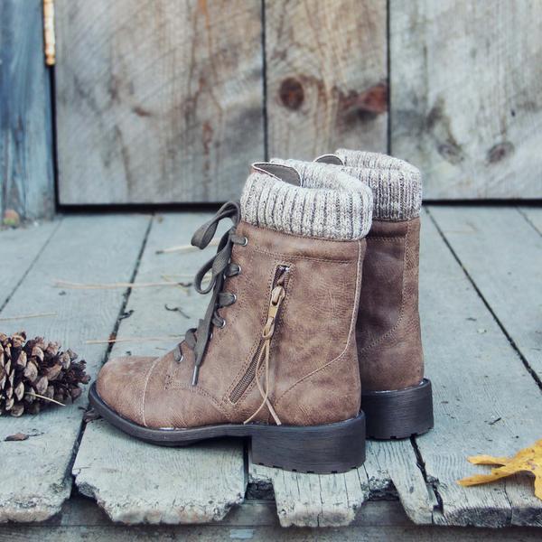 Snowhaven Sweater Boots in Ash, Sweet & Rugged boots from Spool No .