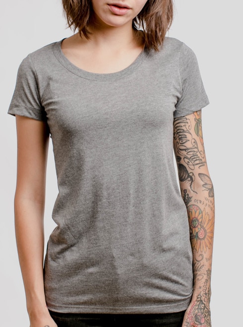Grey Triblend Crew - Blank Women's T-Shirt - Curbside Clothi