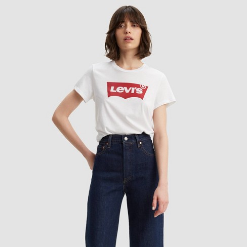 Levi's® Women's Perfect Short Sleeve Crewneck Logo T-Shirt : Targ