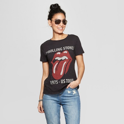 Women's The Rolling Stones Short Sleeve Graphic T-Shirt - (Juniors .