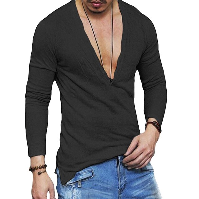 Autumn New Leisure Fashion Breathable Solid Soft Loose Shirts .