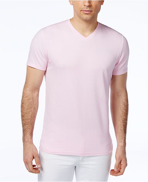 Alfani Men's Stretch Slim Fit V-Neck T-Shirt, Created for Macy's .