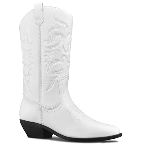 White Cowboys Boots: Amazon.c