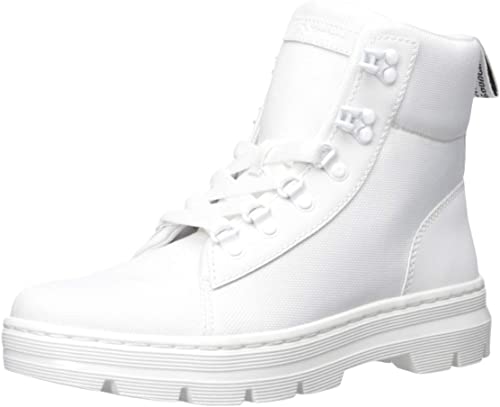Amazon.com | Dr. Martens Women's Combs W Boot, White+White, 3 M UK .