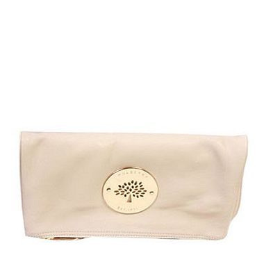 The white Mulberry Daria soft and squishy clutch bag... my hands .