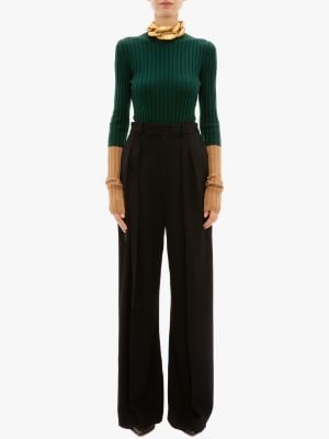 HIGH WAISTED WIDE LEG TROUSERS | JW Anders