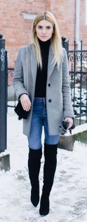 25 Ways To Wear Thigh High Boots This Winter - Society