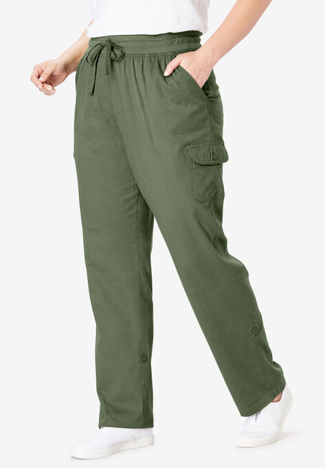 Convertible Length Cargo Pant| Plus Size Pants | Woman With