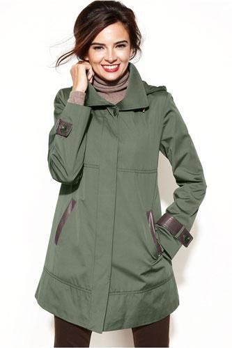 Sleek and stylish raincoats to help you weather the storm .