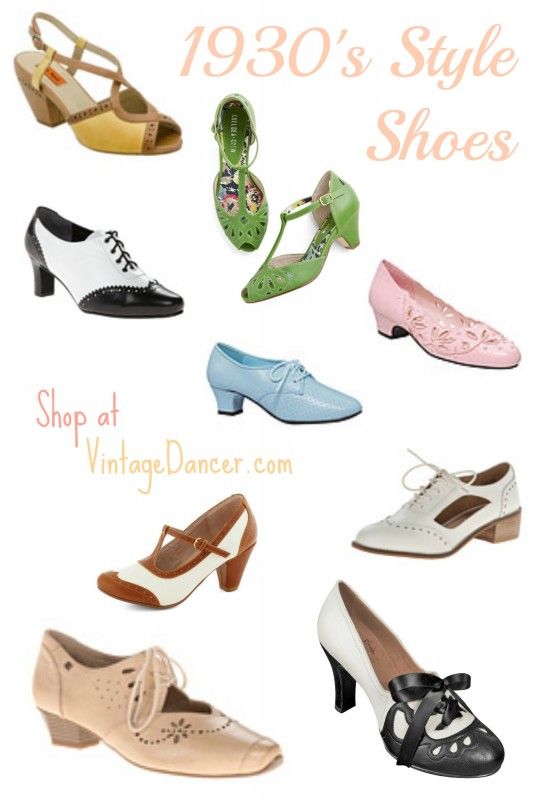 1930s Shoes History: Popular Styles for Women | 1930s shoes, 1930s .