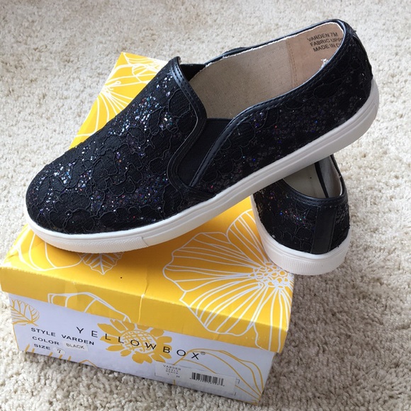 Yellow Box Shoes | New Yellowbox Black Slip On | Poshma