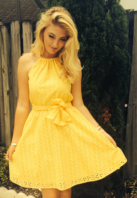 Gorgeous Yellow Sundress | Simple dresses, Yellow dress summer .