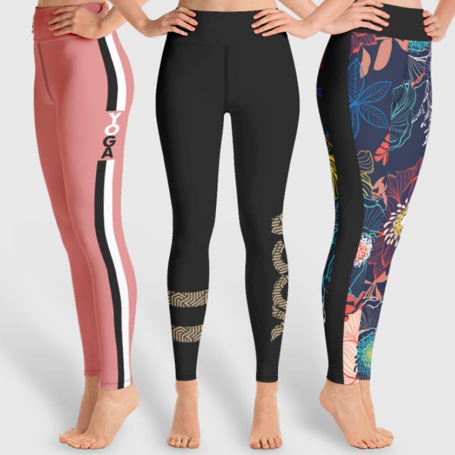 Authentic Yoga Leggings Made in USA Yoga Pants for Women Triangle .
