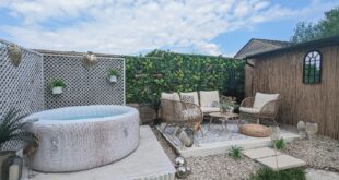 small garden hot tub ideas