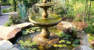 garden fountain