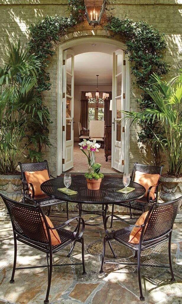 wrought iron patio furniture